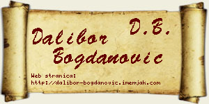 Dalibor Bogdanović vizit kartica